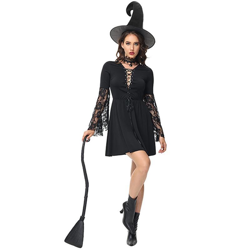New Halloween Witch Wizard Cosplay Masquerade Uniform