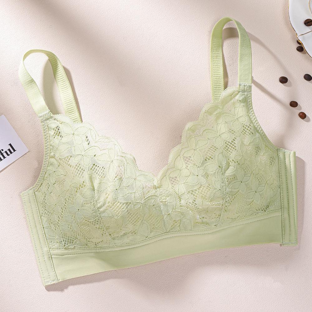 

Ультратонкий дышащий летний бюстгальтер со сборкой на груди и кроличьими ушками для женщин 40/90AB