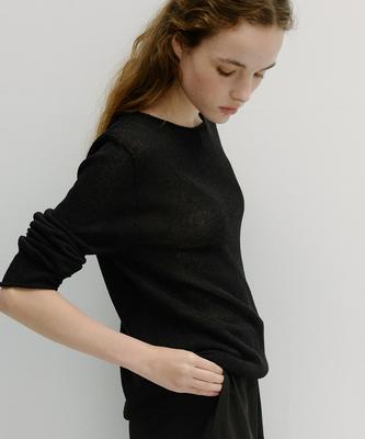 Beullaengkeu03 Paper Wholegarment Knit (Black)