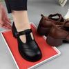 British Style Platform Small Leather Shoes Women's 2025 Autumn New Light Mouth Single Shoes Thick Heel Comfortable Round Head Soft Sole Mother Shoes