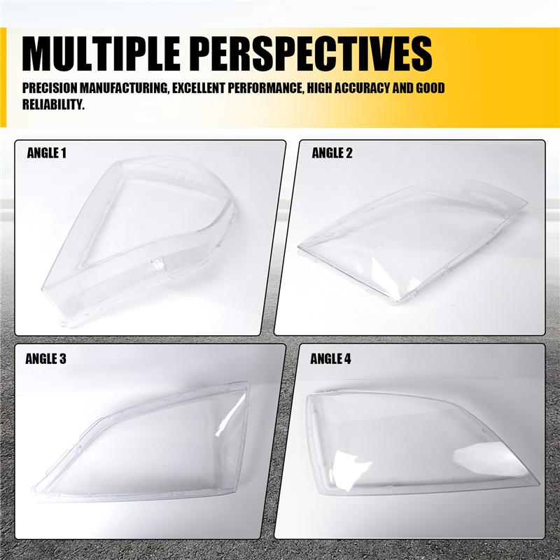 Car Front Side Headlight Clear Lens Lamp Shade Shell Cover For KIA Sorento 2004 2005-M53K
