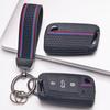 Silicone Car Key Fob Cover with Keychain Fit for Volkswagen VW Golf 7 MK7 Tiguan MK2 Touran L for Skoda, Fits Volkswagen Golf Tiguan Octavia A7