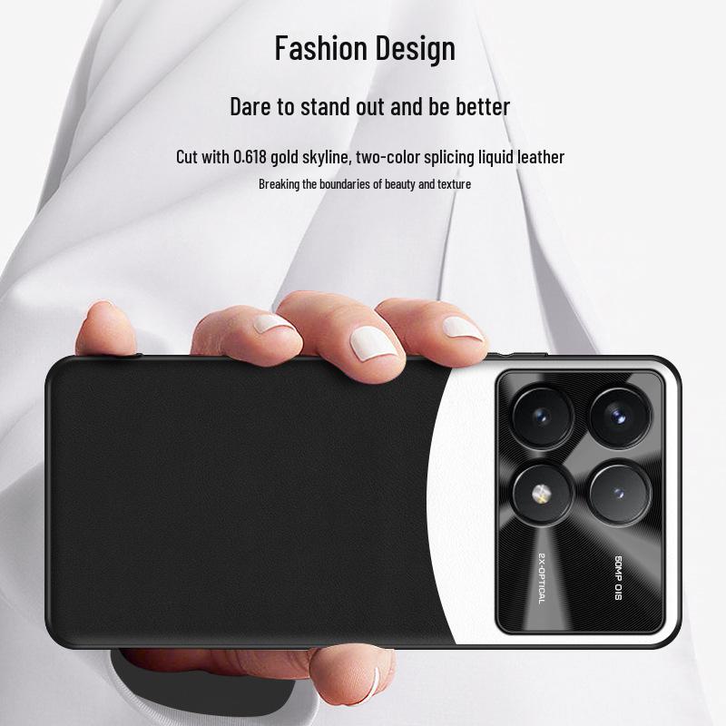 Redmi K70 Liquid Leather Case: Protective cover prevents falls and stains, fits perfectly. One piece available for shipping.