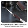 2 Pieces Rebound Clamp Tweezer Easy-Grip for Model Making