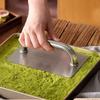 Stainless Steel Burger Patty Press Professional High-Grip Handle Donkey-hide Gelatin Press Rectangular Snowflake Crisp Presser