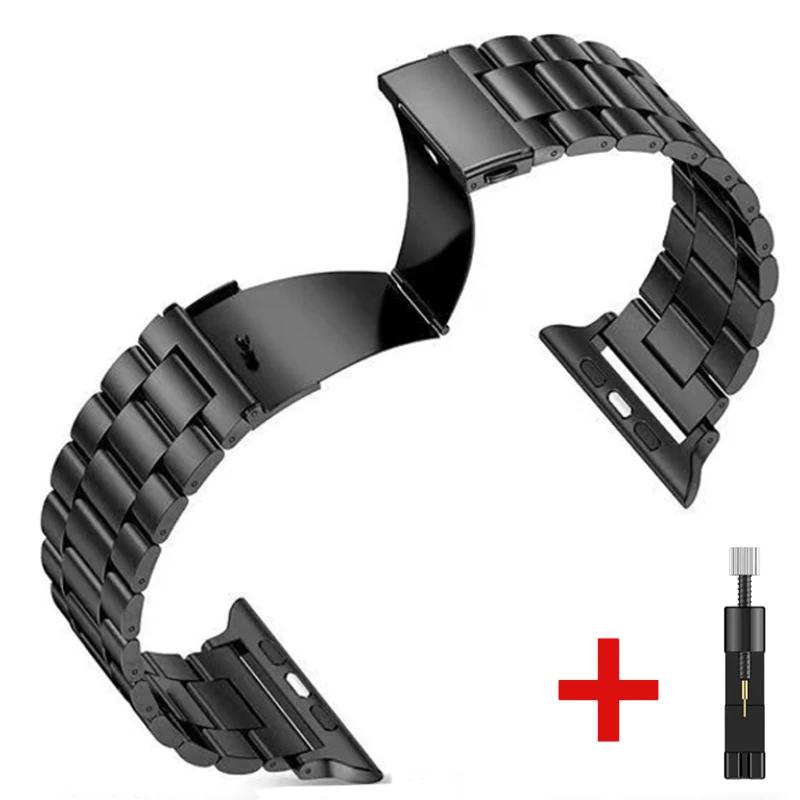 Metal Strap for Apple Watch Band 45mm 41mm 44mm 40mm 46mm 42mm Stainless Steel Wristband iWatch 11 10 9 8 7 6 5 4 SE Ultra 49mm
