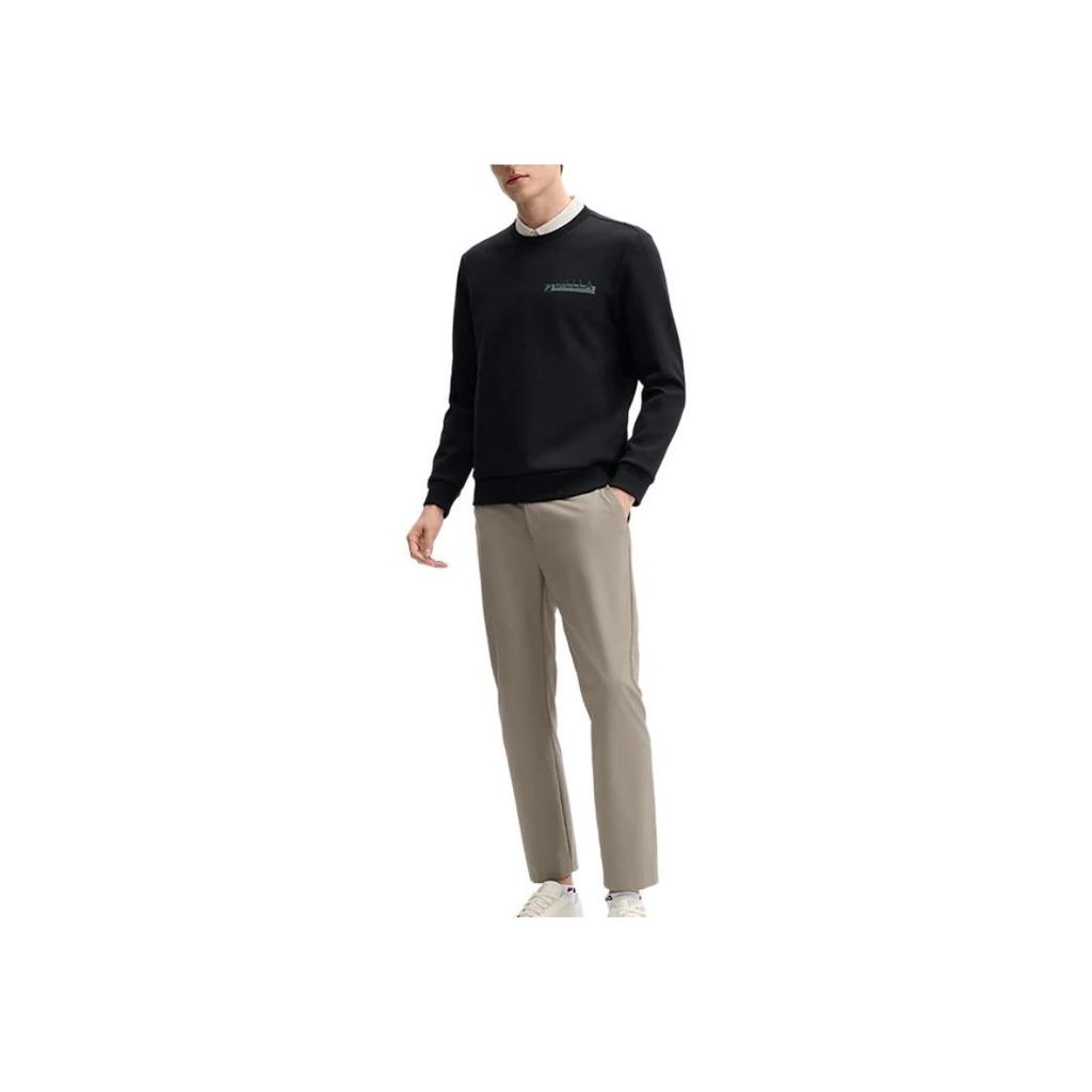 New FILA Sweatshirt Men's Jet Black F11M513210FBK