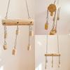 Bite Resistant Parrot Wooden Swing Non-slip Suspension Bridges Parrot Play Stand Sliding Chain Bird Standing Perch