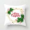 Merry Christmas Printed White Putetrekk Christmas Style Putetrekk Hjem Sofa Dekor Putetrekk