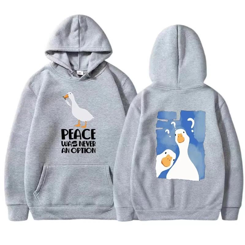 Fashion Male and Female Couples Cute Duck Print Hoodie Casual Hoodies Pullovers Sweatshirts Men's Hoodies Sweatshirt