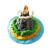 3D Printed Island Ornament Dinosaur Egg Island Figurine Statue Home Office Desktop Miniature Fantastic Island Model Decoration