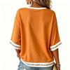 Women's V-Neck Halloween Print Lightweight Blouse for Spring and Summer Casual Wear