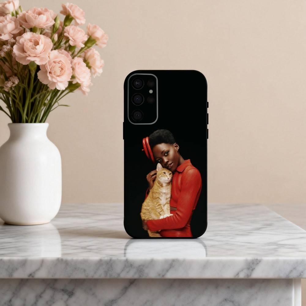 L-Lupita N-Nyongo Actress Phone Case For Samsung S25,S24,S21,S22,S23,S30,Ultra,S20,Plus,Others Soft Black Case