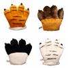 Stuffed Toys Faux Tiger Paw Gloves Furry Texture Bear Paw Plush Gloves  Anime Convention