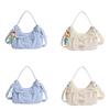 Fashion Nylon Single Shoulder Bag For Women With Zipper Closure And Mobile Pocket