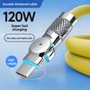 120W 6A USB Type C 180 Degree Phone Fast Charging USB C Cable Data Cord for Samsung 12 13 HUAWEI 1m 1.5m 2m