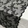Long Lace Table Runner French Runner, Black & White Vintage for Coffee Table, Shoe Cabinet, Dining Rectangular Decorative Tablecloth Home Fine Crochet