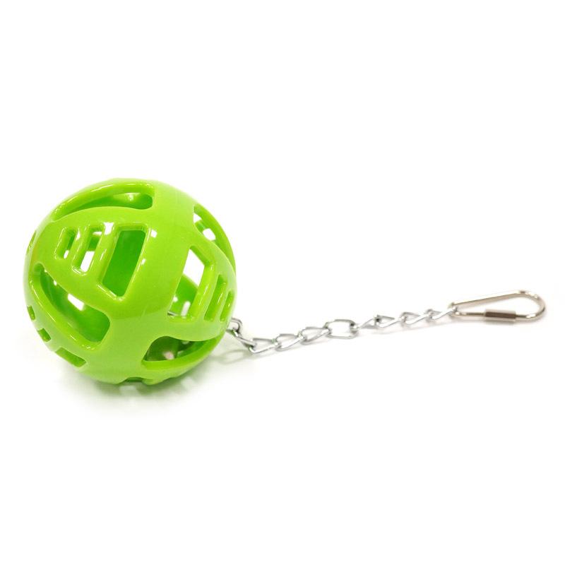 Caitec Bird Toys Soft Foraging Ball with Bell Bite Resistant Foraging Bird Toy for Small or Medium Parrots