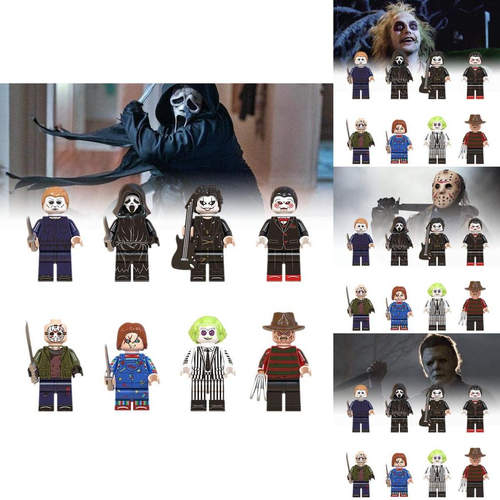 Wm6075 Halloween Themed Scary Mini Figure Bagged Kids Toy Building Blocks Set