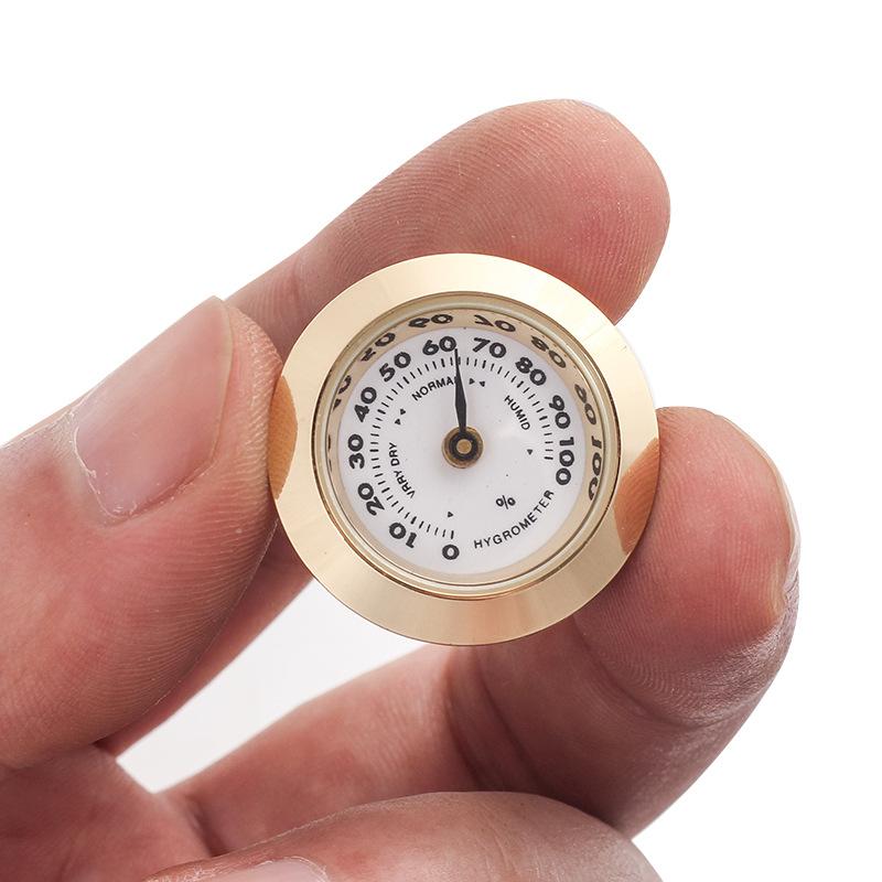 1Pcs Cigar  Humidity Gauge Tool & Glass Lens 28Mm Hygrometer Moisture Meter For Humidors Humidity Sensitive Gauge