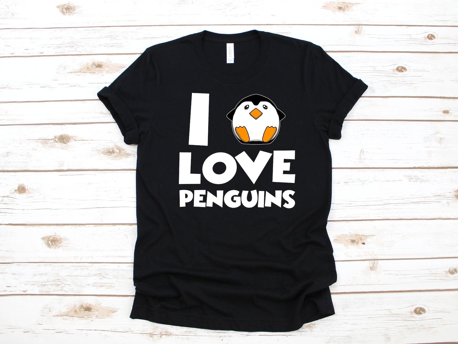 Cute I Love Penguins Shirt | Penguin T-Shirt |T-shirt | T-shirt | Child T-shirt | Tank Top S