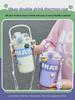 316 Stainless Steel Sports Thermos with Strap & Double Straw for Girls