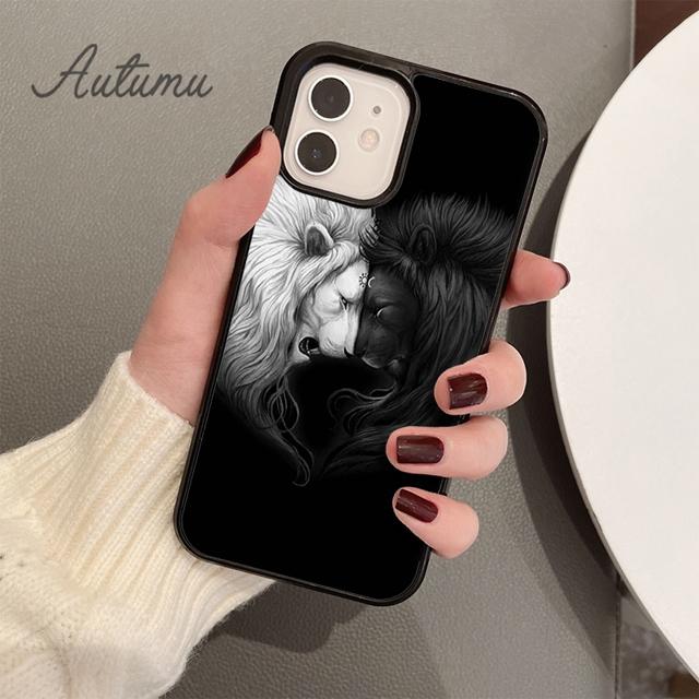 Mighty Animal Lion Phone Case for iPhone 11 12 13 14 Pro Max Mini X XR XS SE 2020 6S 7 8 Plus Samsung Galaxy S21 S22 Cover Shell