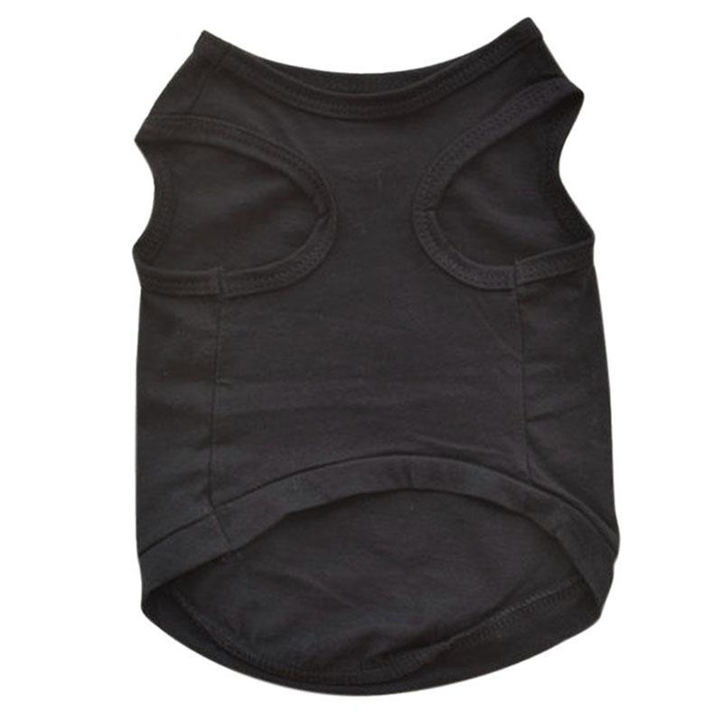 Vestă de securitate pentru câini Haine de vară pentru câini XS-L Tricouri negre pentru cățeluși pentru câinii de talie mică, chihuahua Yorkie, costum de pisică de câini