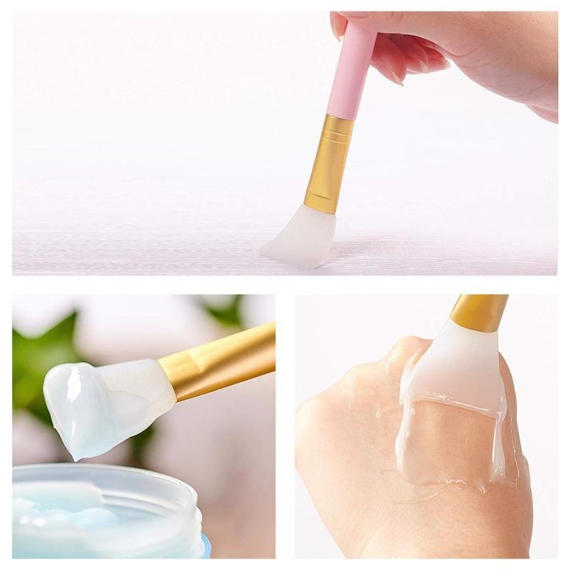 Silicone Facial Mask Brush Face Skin Care Tool Soft-headed DIY Mud Film Adjusting Brush Inclined Tail Apply Face Beauty Tools