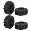 4pcs RC Rubber Tire Universal Upgrade Parts Off Road Truck Hub Wheel for ARRMA 1 7 1 8 1 10 RC Car