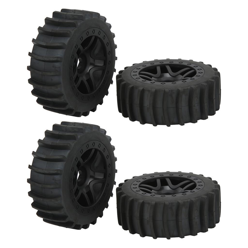 4pcs RC Rubber Tire Universal Upgrade Parts Off Road Truck Hub Wheel for ARRMA 1 7 1 8 1 10 RC Car