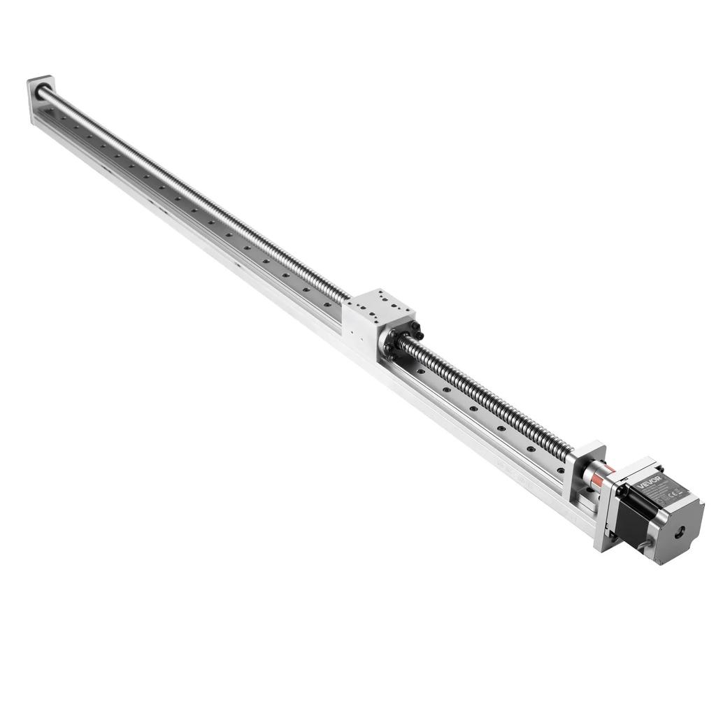 VEVOR Linear Guide, 1000 mm Stroke Work Size, Ball Screw Motion CNC Linear Guide Stage Actuator, Motorized Nema 23 Stepper Motor, High Precision