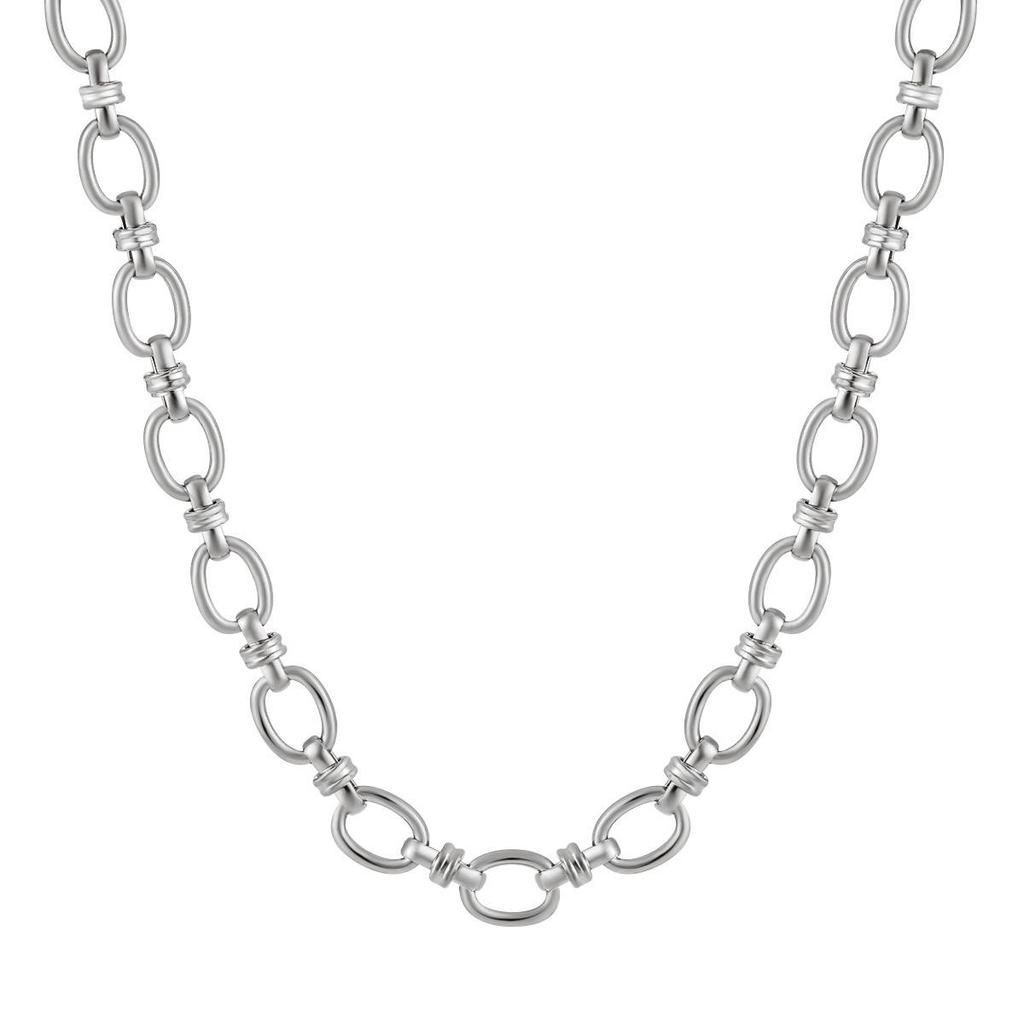 European & American Fashion: Cool Style Thick Chain Titanium Steel Bracelet Necklace, Women's High-End Light Luxury Jewelry