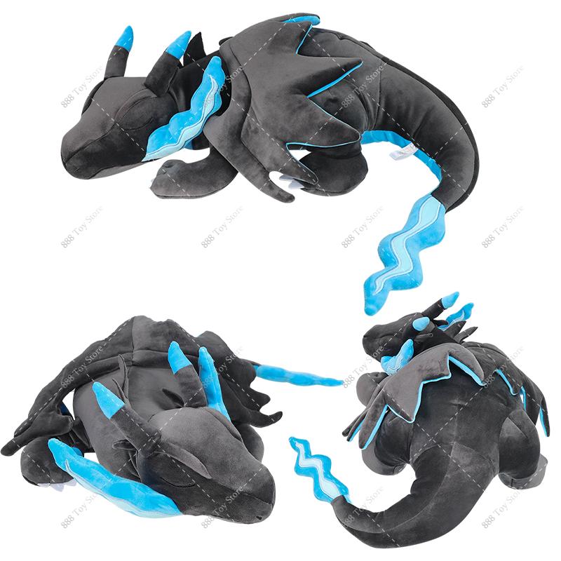 Mega Charizard X Sleeping Plush Pillow Series Cute Garchomp Mew Umbreon Cubone Sofa Cushion Stuffed Peluche Toy