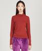 Washaepeun Hem Turtleneck T-Shirt Wine