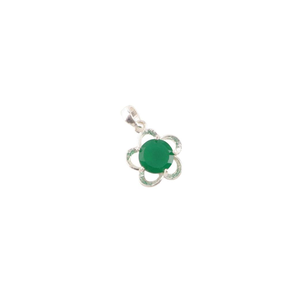 Rare Green Onyx Gemstone 925 Sterling Silver Jewelry Pendant For Birthday Gift CP-27-8