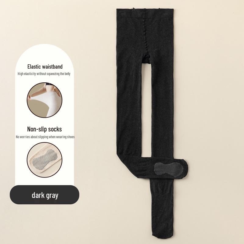 Tongan Store Women's Tummy Control Fleece Pantyhose: Thin Autumn Cotton Leggings & Winter Thick Outerwear