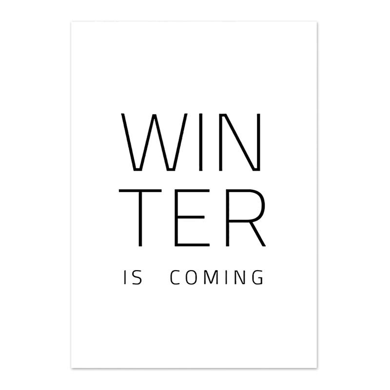 Minimalist Modern Nordic Wall Art Mood Poster Beige Winter Forest Wooden House Painting Wall Pictures for Living Room Decor