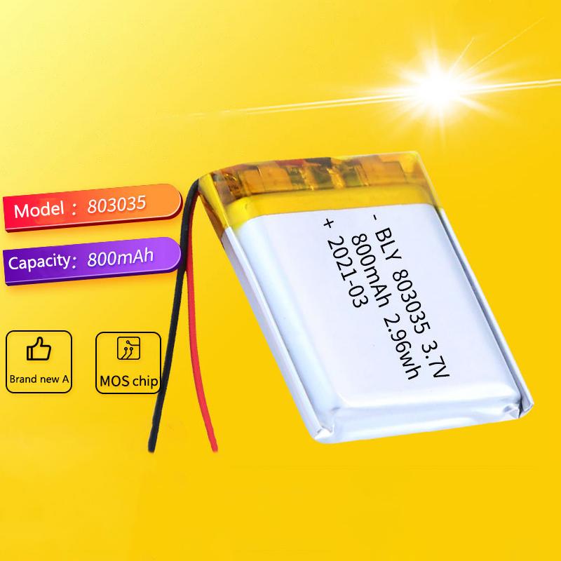 

800Mah 3.7V 803035 Литий-ионная аккумуляторная батарея полимера
