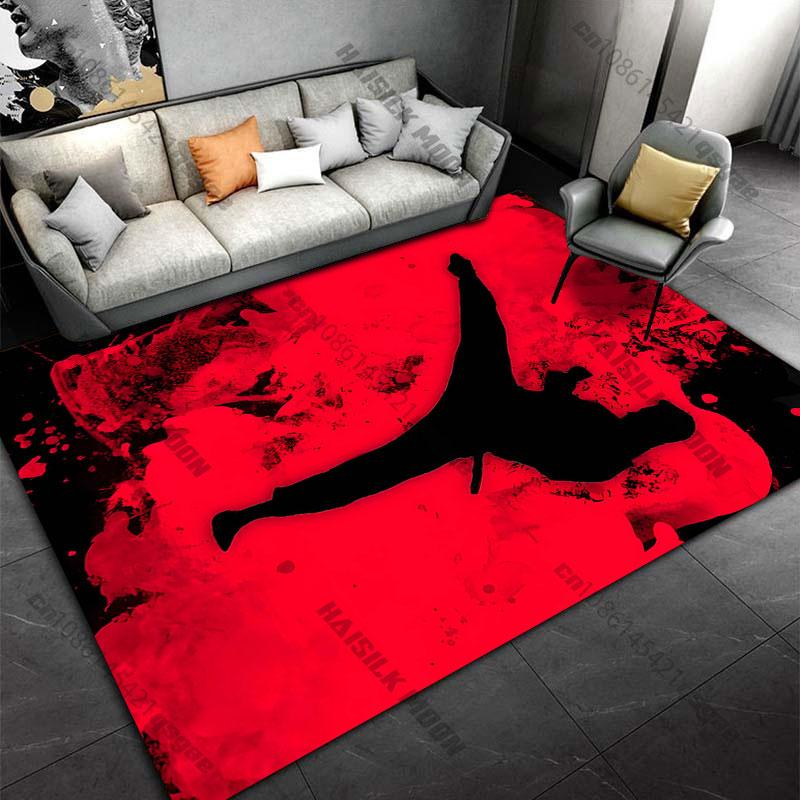 Martial artist paintingcarpet Yoga living room room decor children's crawling mat doormat area rug games floor mat