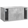 Wall Mounted TV Cabinet Concrete Grey 59.5 x 31 x 30 cm