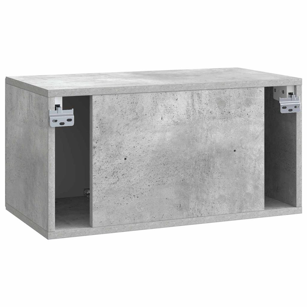 Wall Mounted TV Cabinet Concrete Grey 59.5 x 31 x 30 cm