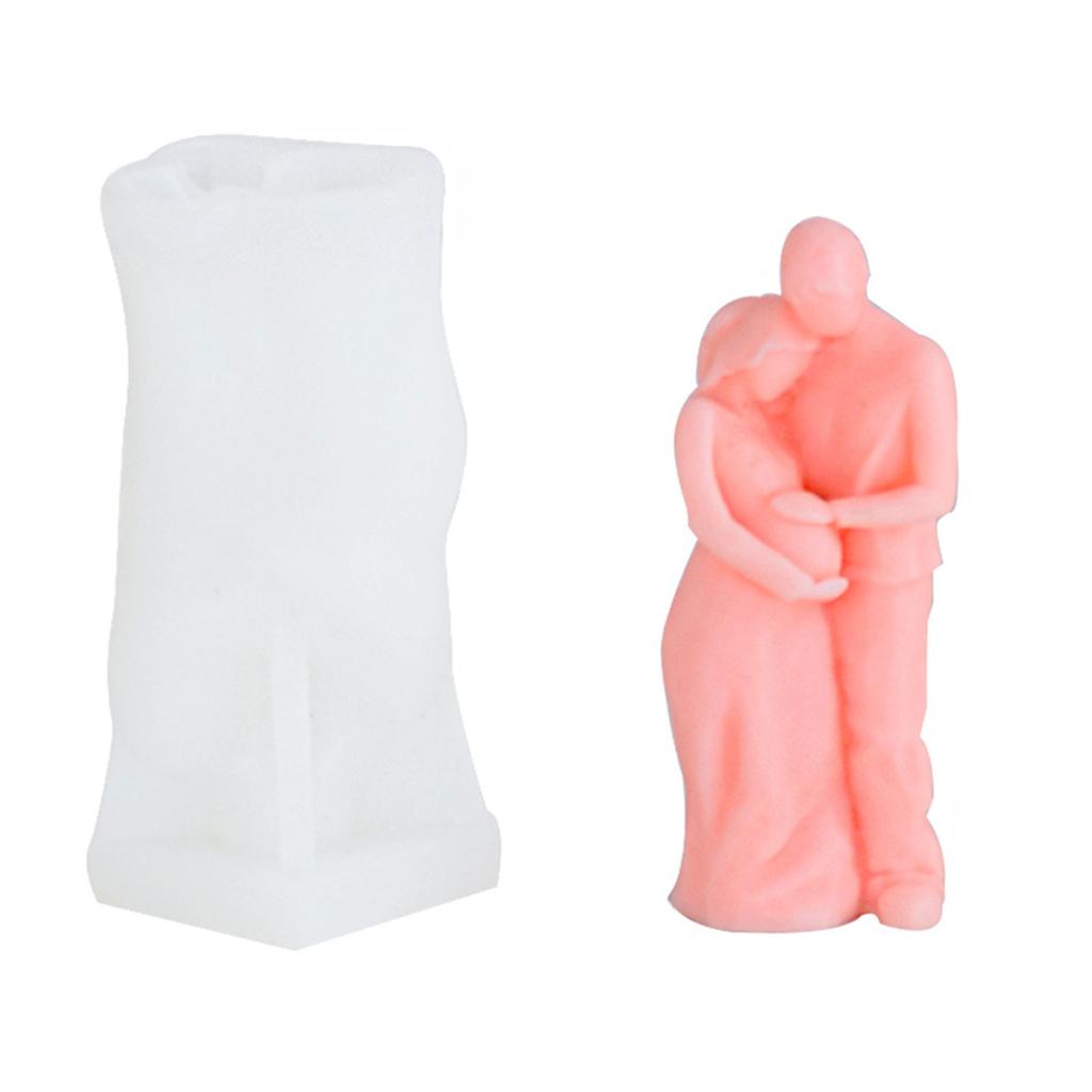 Rodiny Scalpture Forma na svíčku pro DIY svíčky, sádrové ozdoby, vánoční dárek, domácí dekorace, forma pro odlévání epoxidové pryskyřice