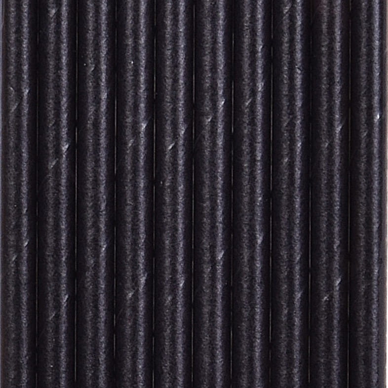 Black Paper Straws 10 Pcs