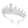 Coroană de Mireasă Bandă de Păr cu Strasuri Aliaj Bandă de Păr cu Diamante