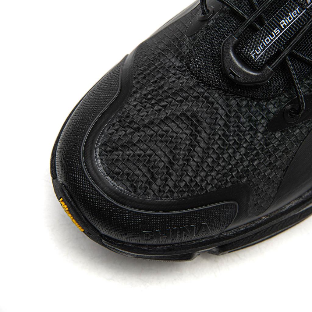 Li Ning Dämpfung Rutschfest Abriebfest Niedrig geschnitten Freizeitschuhe Unisex Schwarz AGLV257-2