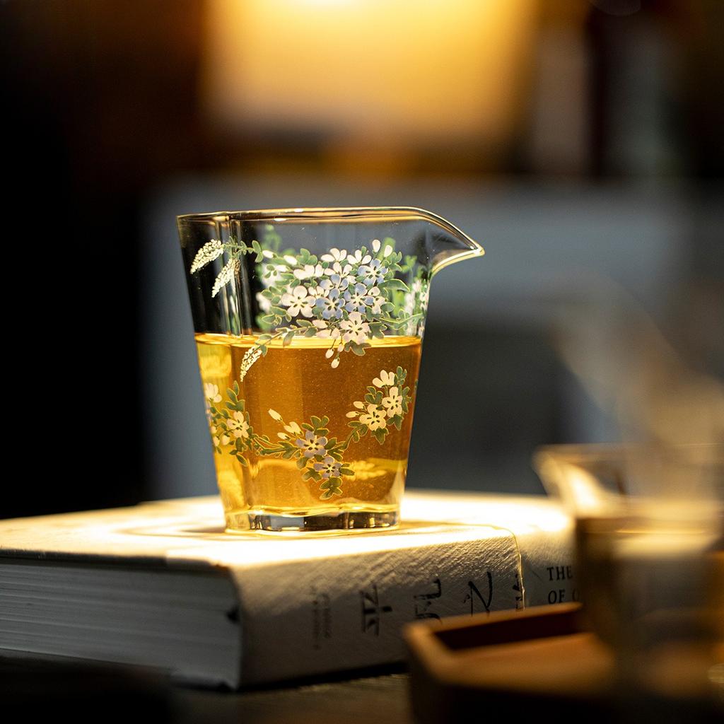 High borosilicate glass fair cup tea sea thickened heat-resistant not hot hand tea dispenser kung fu tea set uniform cup