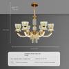 Lampadario di Cristallo Luce Soggiorno Moderno Semplice Atmosfera Camera da Letto Sala da Pranzo Luce Lampadario Soggiorno
