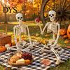 Scheletro Umano Realistico per Decorazione Halloween Stanza Segreta, Ossa a Grandezza Naturale 3 Piedi Corpo Intero, Display Stagionale Robusto Posabile con Movibile