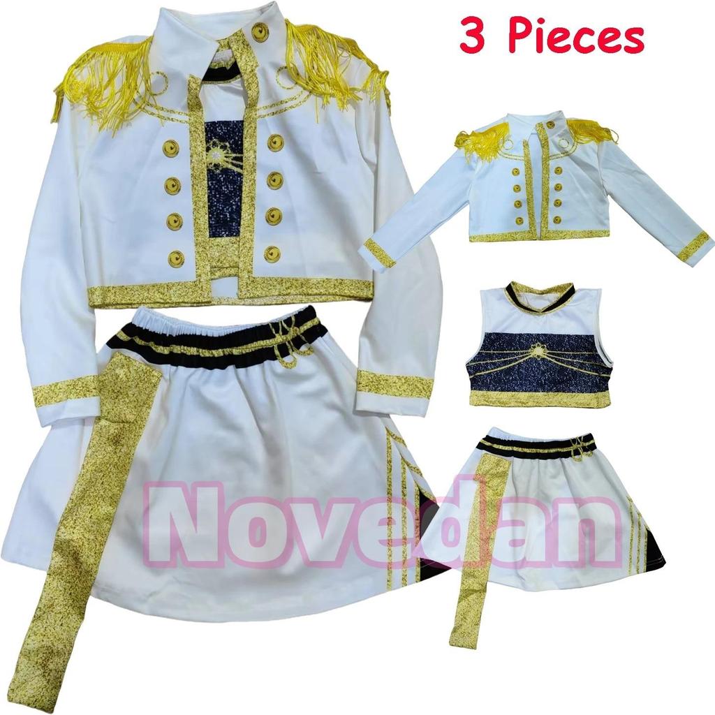 Golden Kpop Demon Hunters Rumi Mira Zoey Cosplay Costume Kids Girls Birthday Party Halloween Stage Performance Clothes